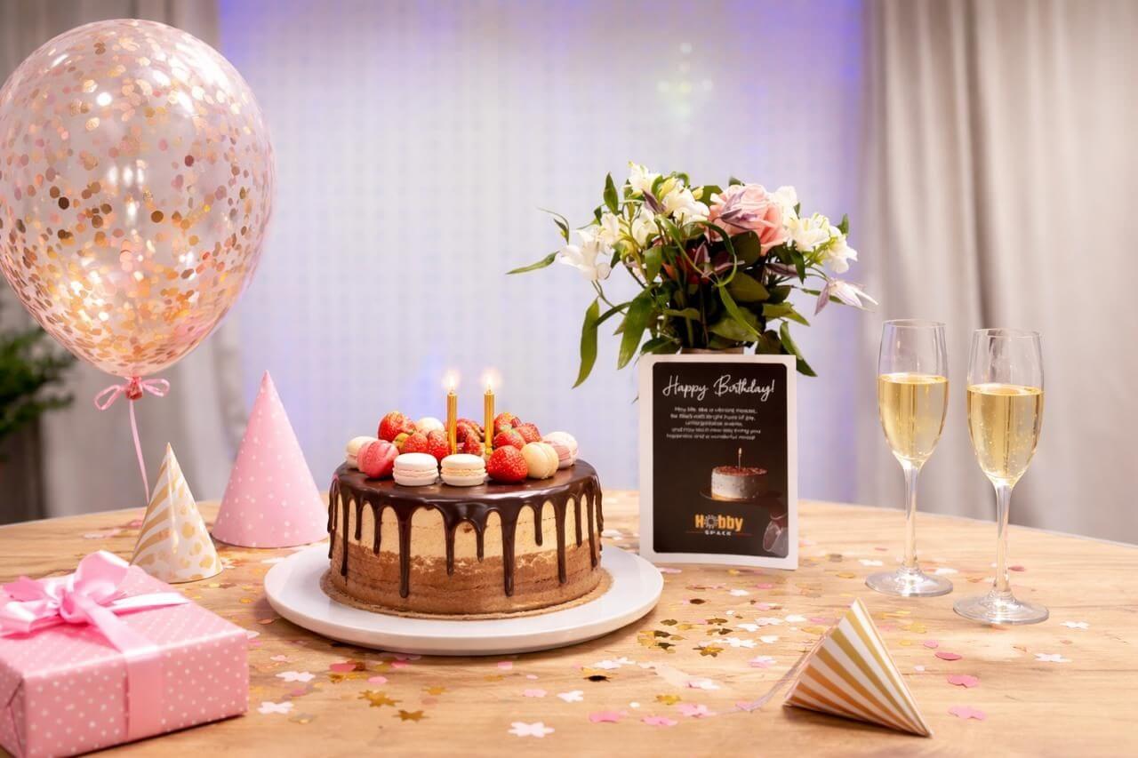 Birthday cake with decorations
